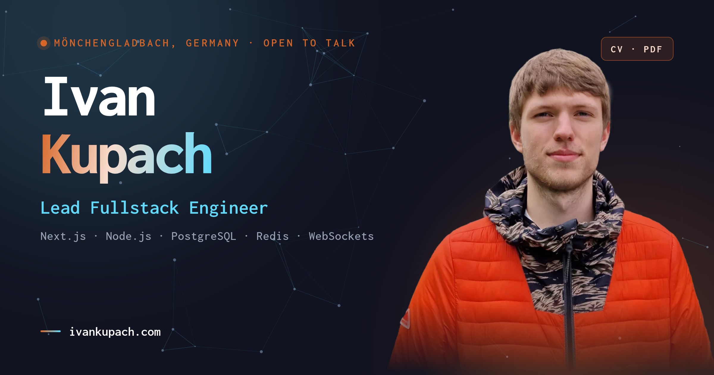 Ivan Kupach — Lead Fullstack Engineer (Next.js, Node.js, Web3)